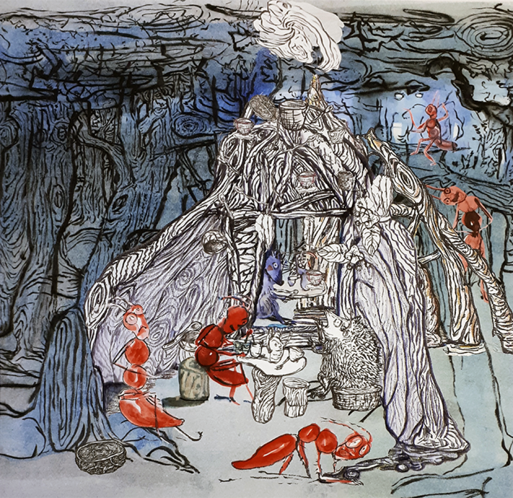 Geerten Ten Bosch, te koop: De hele tijd!, 
                             art, kunst, kinderboek, illustratie, illustration, 
